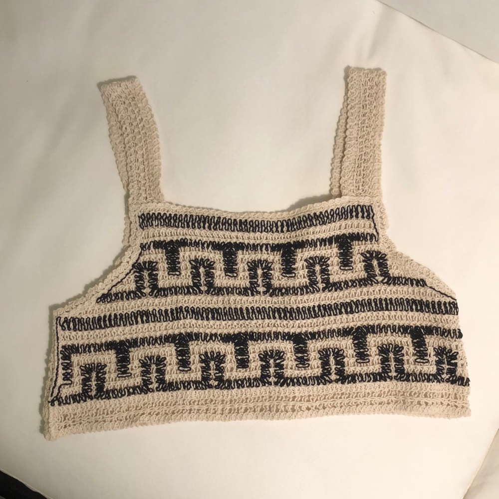 New Crotchet Crop Top - Size M